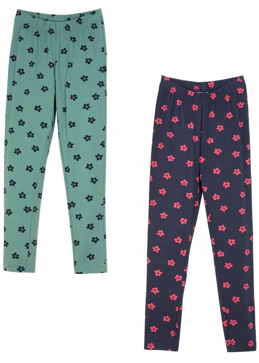 Kinder bonprix Mädchen 2-8 Jahre·Nachhaltigere Materialien|Mädchen 9-16 Jahre·Nachhaltigere Materialien|Leggings mit Bio Baumwolle (2er Pack)