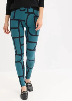 Damen bonprix Hosen|Bekleidung·Kleider|Leggings mit Druck