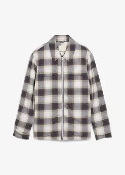 Herren bonprix Große Größen|Jacken & Mäntel|Leicht gefütterte Flanell-Hemdjacke