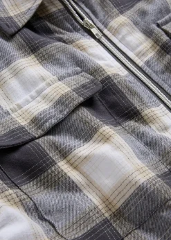 Herren bonprix Große Größen|Jacken & Mäntel|Leicht gefütterte Flanell-Hemdjacke