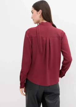 Damen bonprix Blusen & Tuniken|Bekleidung·Jacken & Mäntel|Leicht glänzendes Blusenshirt
