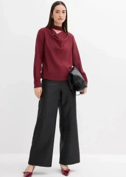 Damen bonprix Blusen & Tuniken|Bekleidung·Jacken & Mäntel|Leicht glänzendes Blusenshirt