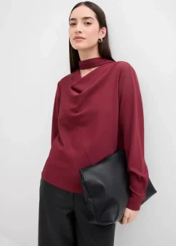 Damen bonprix Blusen & Tuniken|Bekleidung·Jacken & Mäntel|Leicht glänzendes Blusenshirt