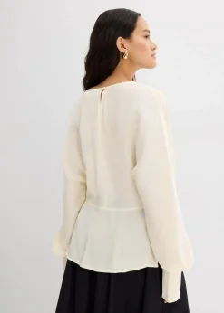 Best Leicht glänzendes Blusenshirt aus Viskose-Mix Damen Blusen & Tuniken|Bekleidung·Jacken & Mäntel