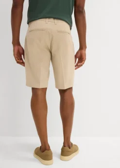 Herren bonprix Große Größen|Shorts|Leichte Chino-Bermuda mit Bundfalten, Regular Fit
