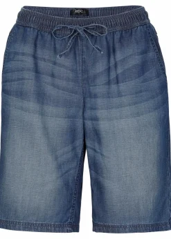 Damen bonprix Bekleidung·Outdoorbekleidung|Shorts|Leichte Denim-Hose mit Leinen