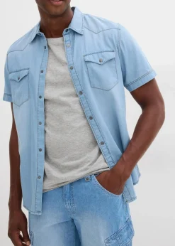 Online Leichte Jeans-Cargobermuda aus reiner Baumwolle, Relaxed Fit (2er Pack) Herren Große Größen|Shorts