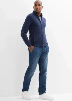 Clearance Leichte Regular Fit Stretch-Schlupfjeans mit Komfortbund, Straight Herren Große Größen|Jeans