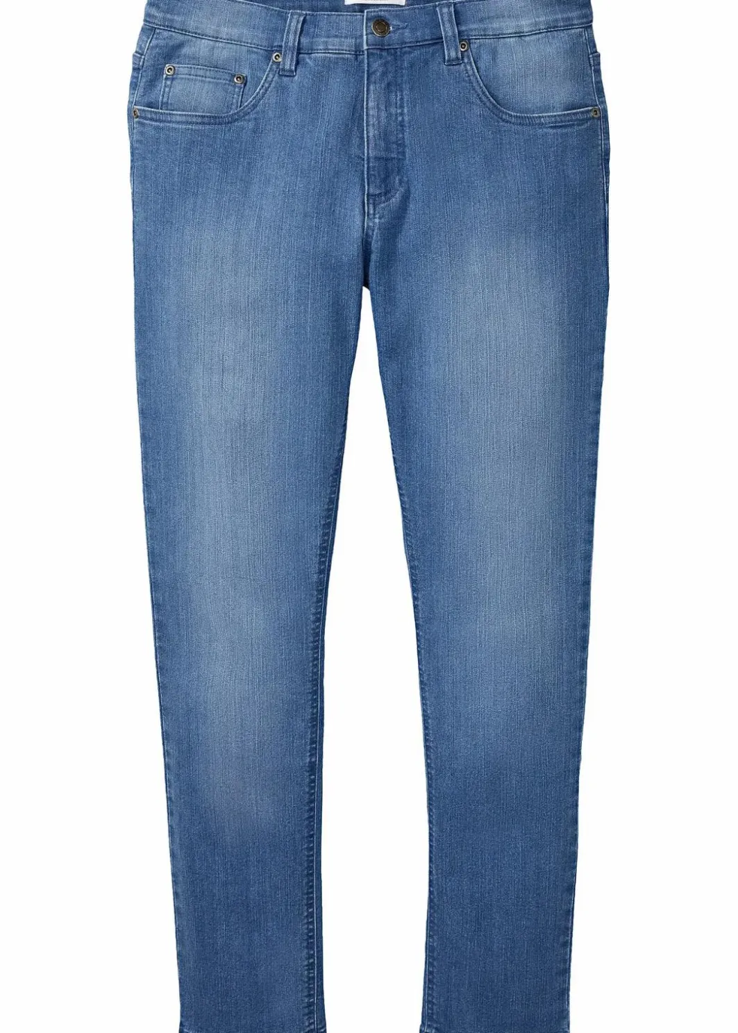 Herren bonprix Jeans|Große Größen|Leichte Slim-Fit-Jeans, Straight