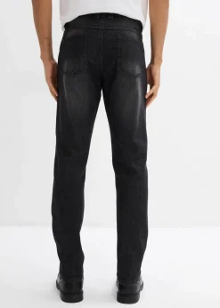 Herren bonprix Jeans|Große Größen|Leichte Slim-Fit-Jeans, Straight
