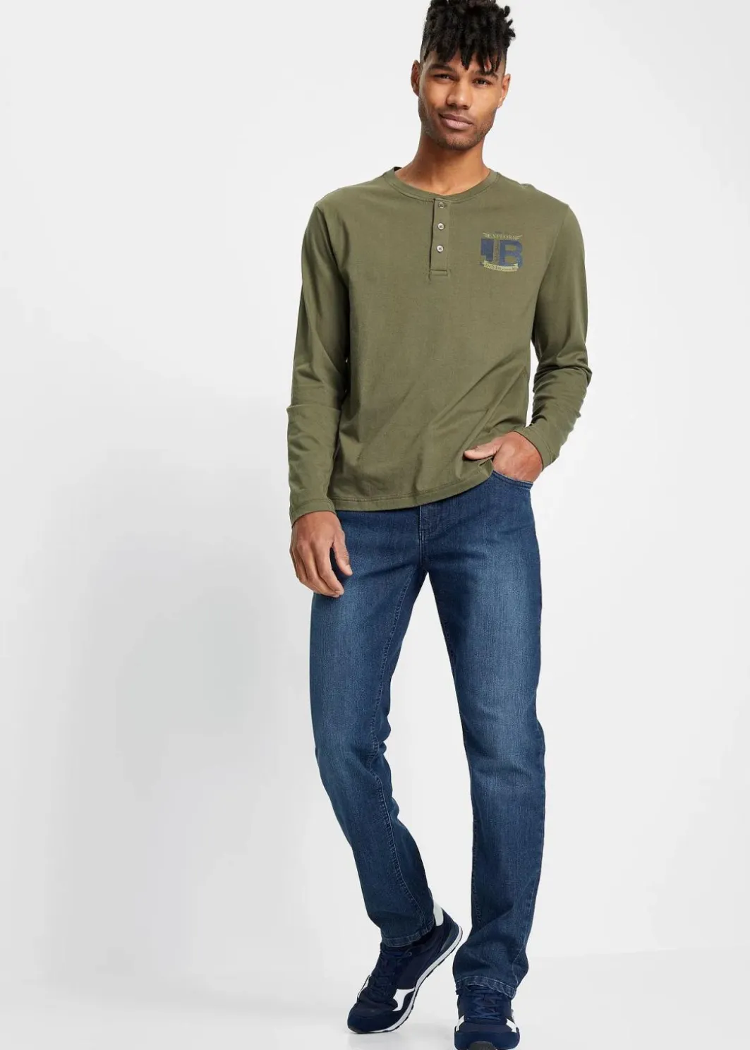 Outlet Leichte Slim-Fit-Jeans, Straight Herren Große Größen|Jeans
