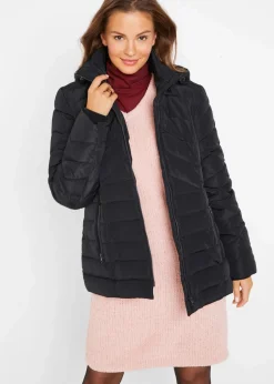 Damen bonprix Bekleidung·Hosen|Jacken & Mäntel|Leichte Steppjacke mit abnehmbarer Kapuze