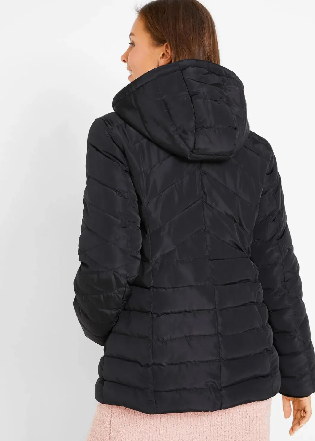Damen bonprix Bekleidung·Hosen|Jacken & Mäntel|Leichte Steppjacke mit abnehmbarer Kapuze