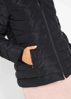 Damen bonprix Bekleidung·Hosen|Jacken & Mäntel|Leichte Steppjacke mit abnehmbarer Kapuze