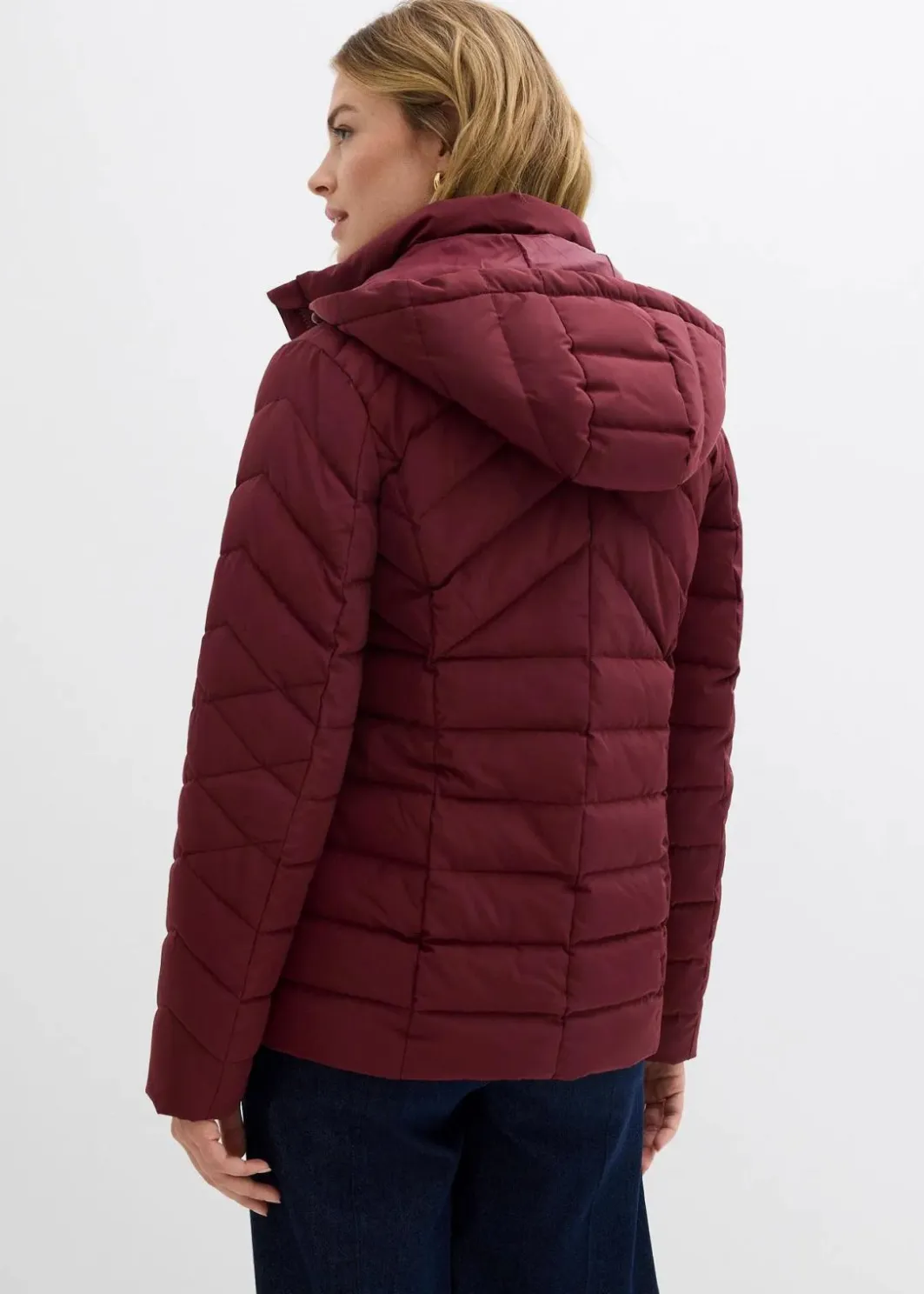 Damen bonprix Jacken & Mäntel|Bekleidung·Hosen|Leichte Steppjacke mit abnehmbarer Kapuze