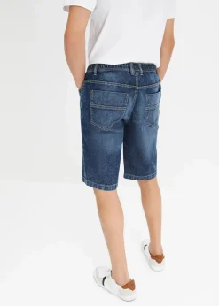 Discount Leichte Stretch-Jeans-Schlupf-Bermuda mit Komfortbund, Slim Fit Herren Hosen|Shorts
