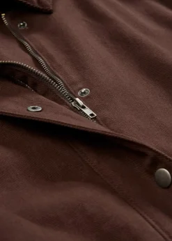 Damen bonprix Bekleidung·Hosen|Jacken & Mäntel|leichte Twill-Jacke mit Cordkragen