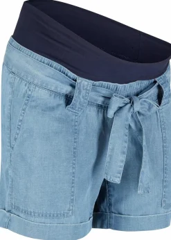 Damen bonprix Bekleidung·Blazer|Umstandsmode|Leichte Umstandshorts mit Lyocell und Leinen