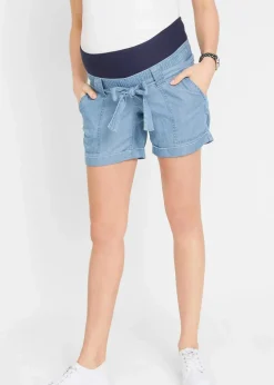 Damen bonprix Bekleidung·Blazer|Umstandsmode|Leichte Umstandshorts mit Lyocell und Leinen