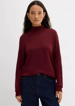 Online Leichter Feinstrickpullover mit breitem Turtleneck aus Viskose-Mix Damen Bekleidung·Umstandsmode|Bekleidung·Jeans