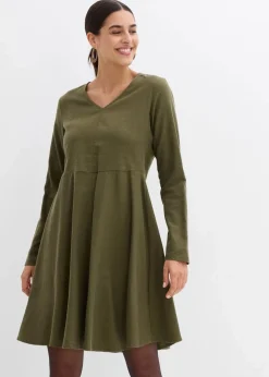 Outlet Leichtes Flanellkleid aus reiner Baumwolle Damen Bekleidung·Pullover & Strickjacken|Kleider