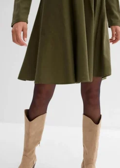 Outlet Leichtes Flanellkleid aus reiner Baumwolle Damen Bekleidung·Pullover & Strickjacken|Kleider