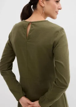 Damen bonprix Bekleidung·Pullover & Strickjacken|Kleider|Leichtes Flanellkleid aus reiner Baumwolle