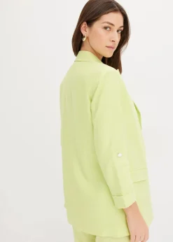 Outlet Leinen Blazer Damen Blazer|Bekleidung·Basics
