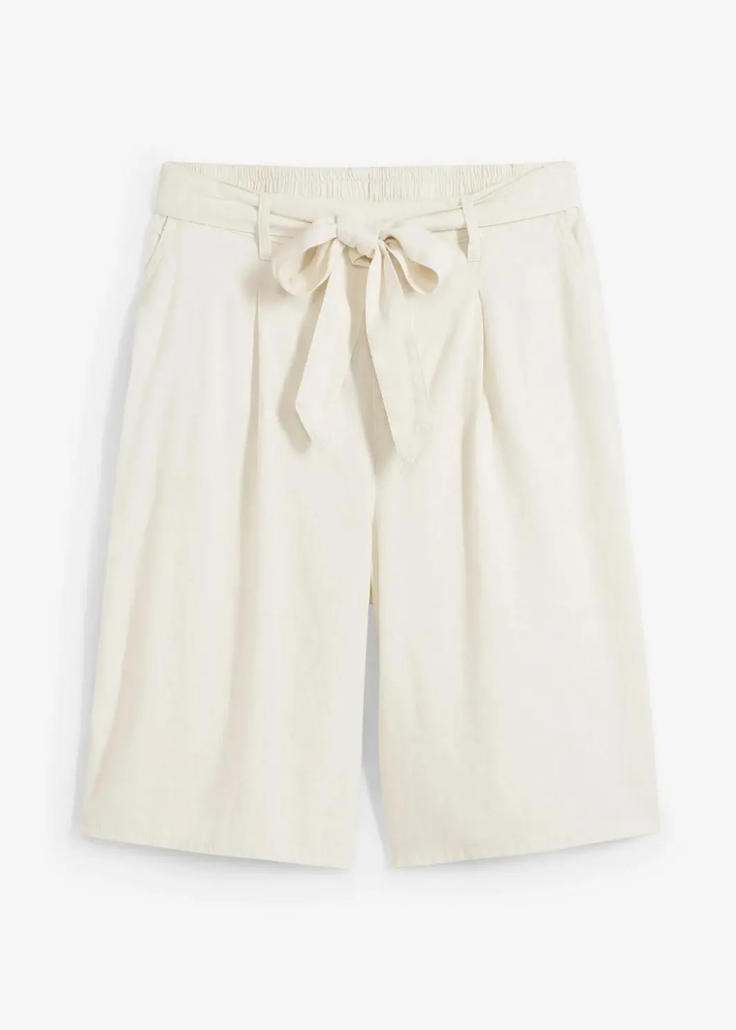 Clearance Leinen-Bermuda Damen Hosen|Shorts