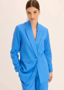 Damen bonprix Blazer|Leinen-Blazer