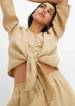 Sale Leinen-Bluse Damen Bekleidung·Jacken & Mäntel|Blusen & Tuniken