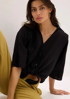 Online Leinen-Bluse Damen Nachhaltigere Materialien|Blusen & Tuniken
