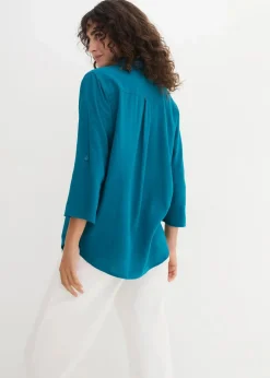 Best Leinen-Bluse, 3/4-Arm Damen Blusen & Tuniken|Bekleidung·Jacken & Mäntel