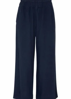 Outlet Leinen-Culotte, wadenlang Damen Hosen|Bekleidung·Kleider