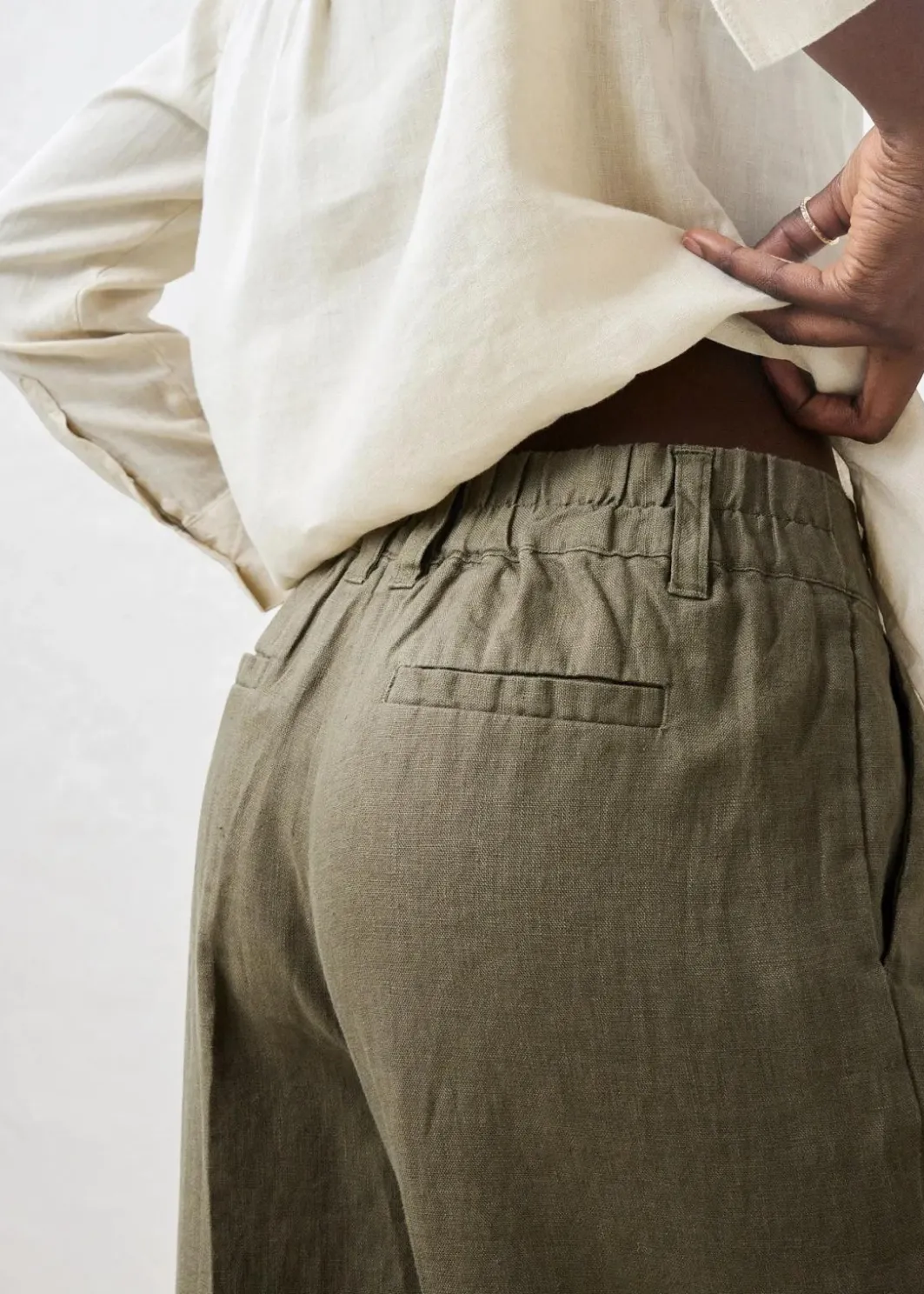 Damen bonprix Nachhaltigere Materialien|Hosen|Leinenhose