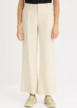 Damen bonprix Bekleidung·Kleider|Hosen|Leinenhose Palazzo