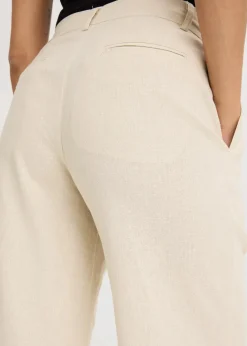 Damen bonprix Bekleidung·Kleider|Hosen|Leinenhose Palazzo