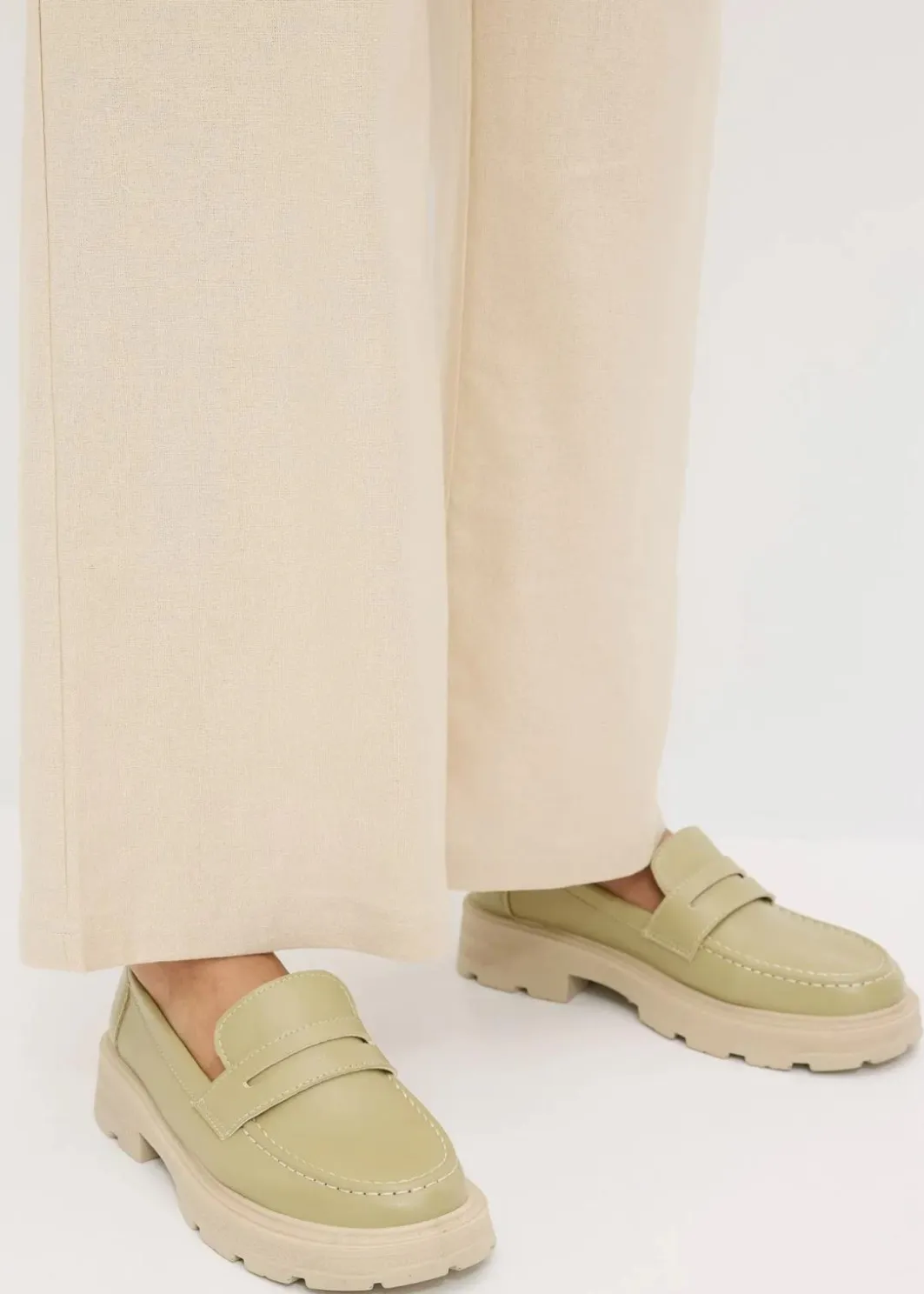 Damen bonprix Bekleidung·Kleider|Hosen|Leinenhose Palazzo