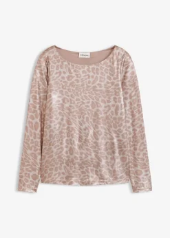 Online Leo-Shirt mit Glanzdruck Damen Shirts & Tops
