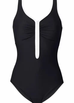 Damen bonprix Nachhaltigere Materialien|Bademode·Badeanzüge|Light Shape Badeanzug mit Reißverschluss