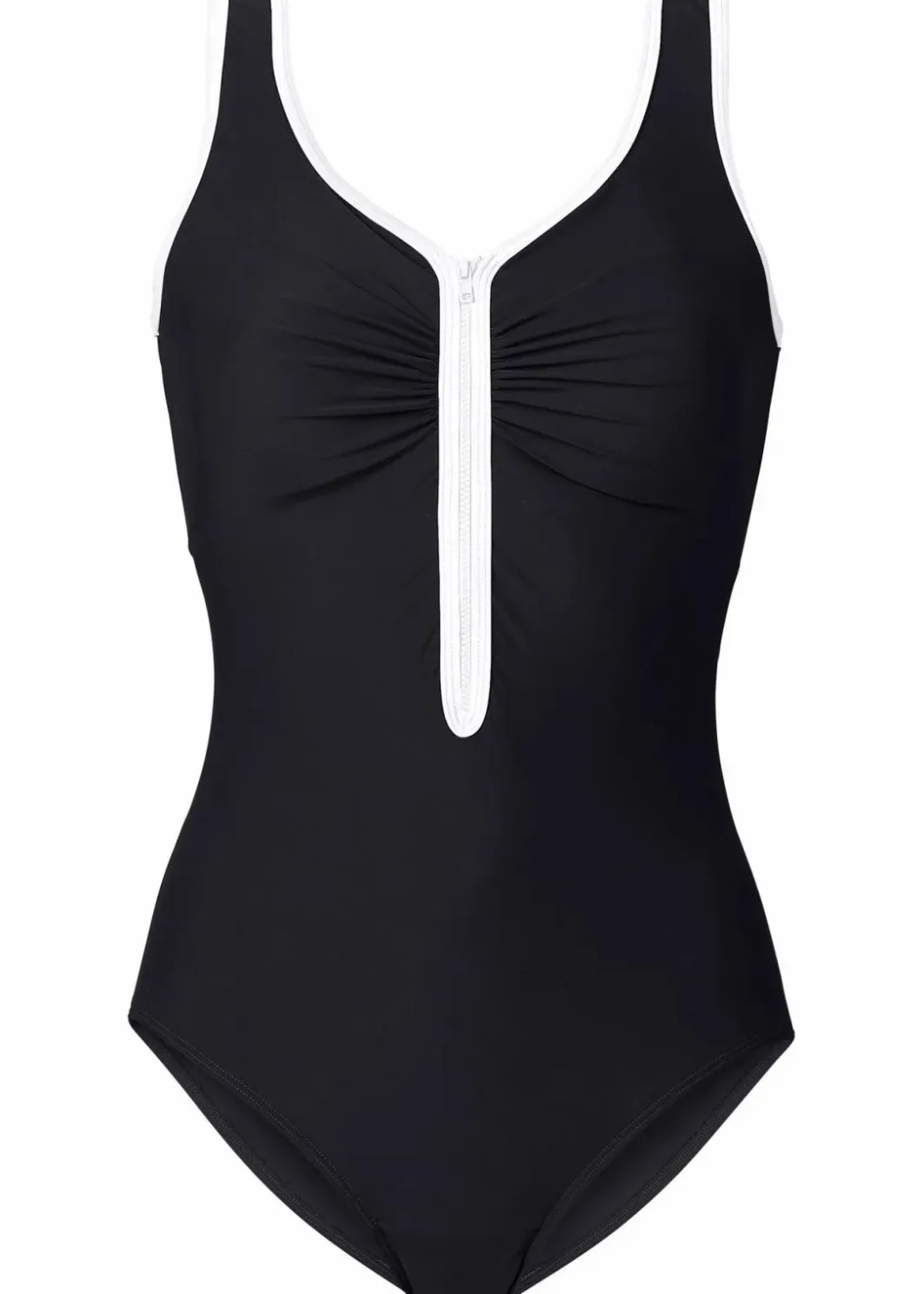 Damen bonprix Nachhaltigere Materialien|Bademode·Badeanzüge|Light Shape Badeanzug mit Reißverschluss