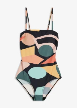 Damen bonprix Nachhaltigere Materialien|Shapewear|Light Shape-Badeanzug mit Multiway-Trägern