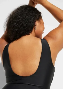 Damen bonprix Nachhaltigere Materialien|Shapewear|Light Shape-Badeanzug mit Raffung