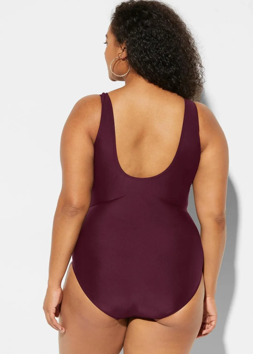 Damen bonprix Nachhaltigere Materialien|Bademode·Badeanzüge|Light Shape-Badeanzug mit Zierfalten