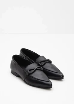 Damen bonprix Slipper & Halbschuhe|Loafer|Loafer aus Leder