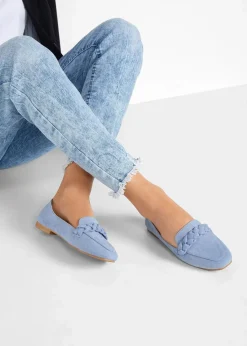 Outlet Loafer mit Flechtdetails Damen Sommerschuhe|Loafer