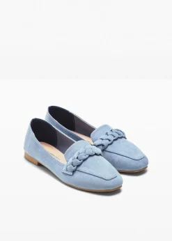 Outlet Loafer mit Flechtdetails Damen Sommerschuhe|Loafer