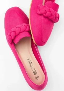 Damen bonprix Slipper & Halbschuhe|Loafer|Loafer mit Flechtdetails