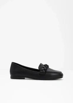 Best Loafer mit Flechtdetails Damen Slipper & Halbschuhe|Loafer