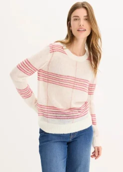 Damen bonprix Bekleidung·Umstandsmode|Bekleidung·Jeans|Locker gestrickter Pullover mit Woll- und Alpaka-Anteil